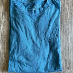 American Eagle Outfitters Teal Super Soft Tee